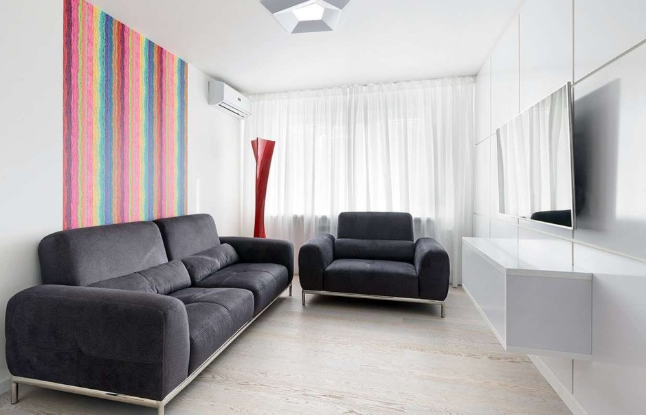 Интерьер зала в стиле Минимализм