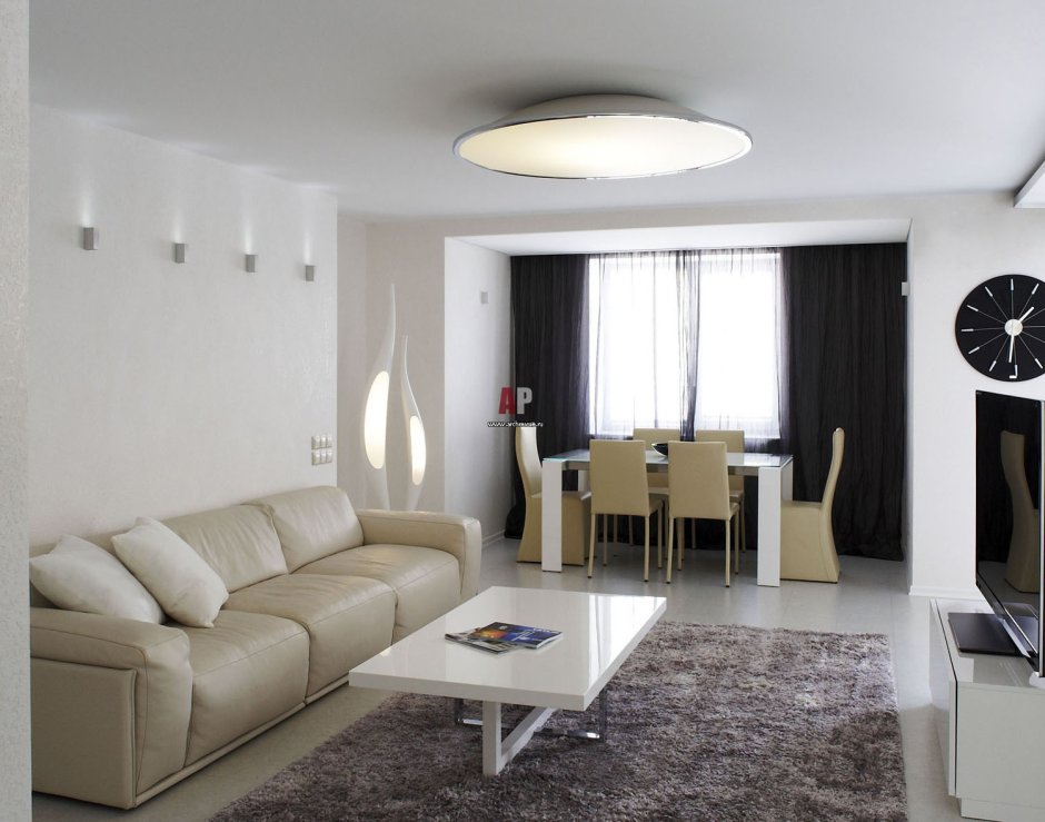 Гостиная в стиле Минимализм 20 кв м