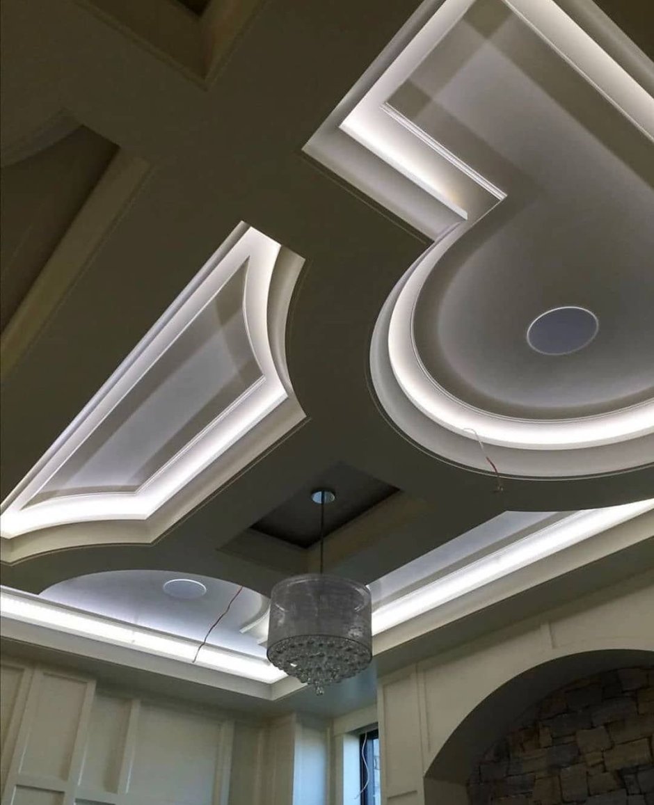 Стил потолок гипсокартон