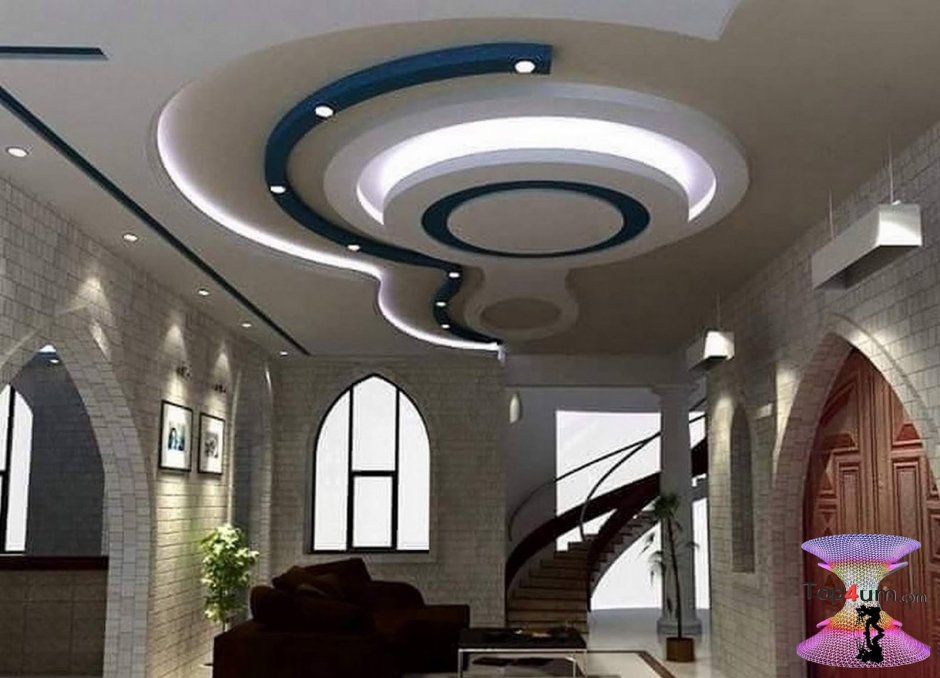Потолок из гипсокартона хайтек