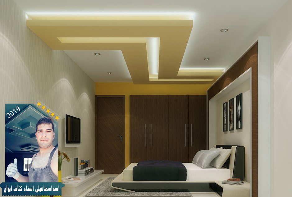 Хайтек потолок из гипсокартона для зала