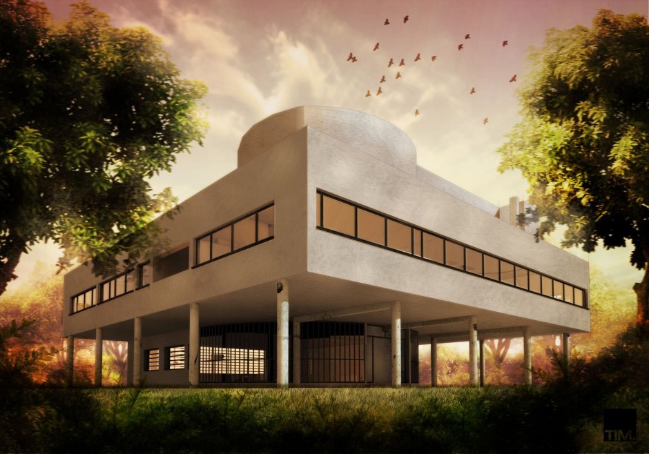 Вилла Савой. Архитектор Ле Корбюзье