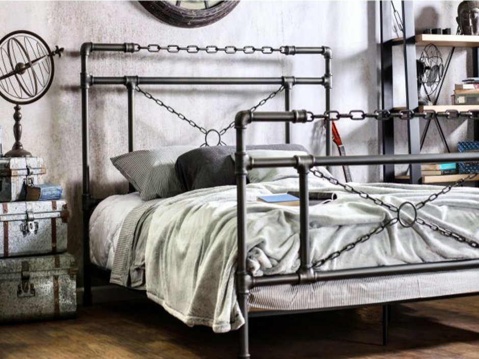 Кровать металлическая двуспальная 1800х2000 Аскона