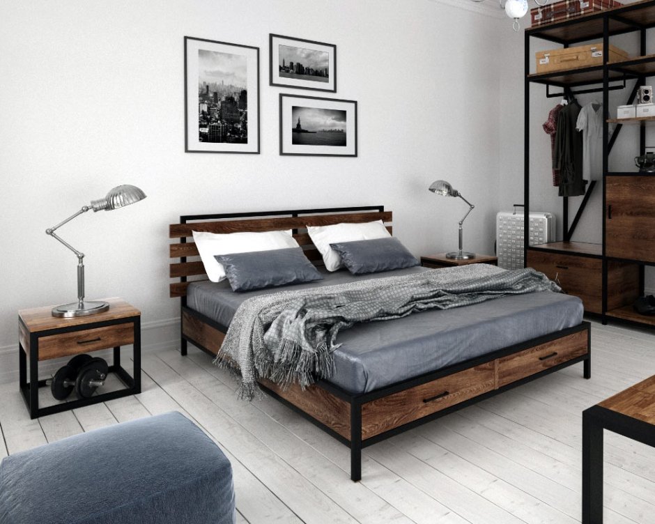 Кровать лофт 120х200