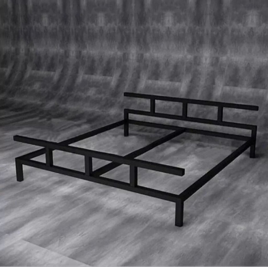 Кровать из профильной трубы лофт