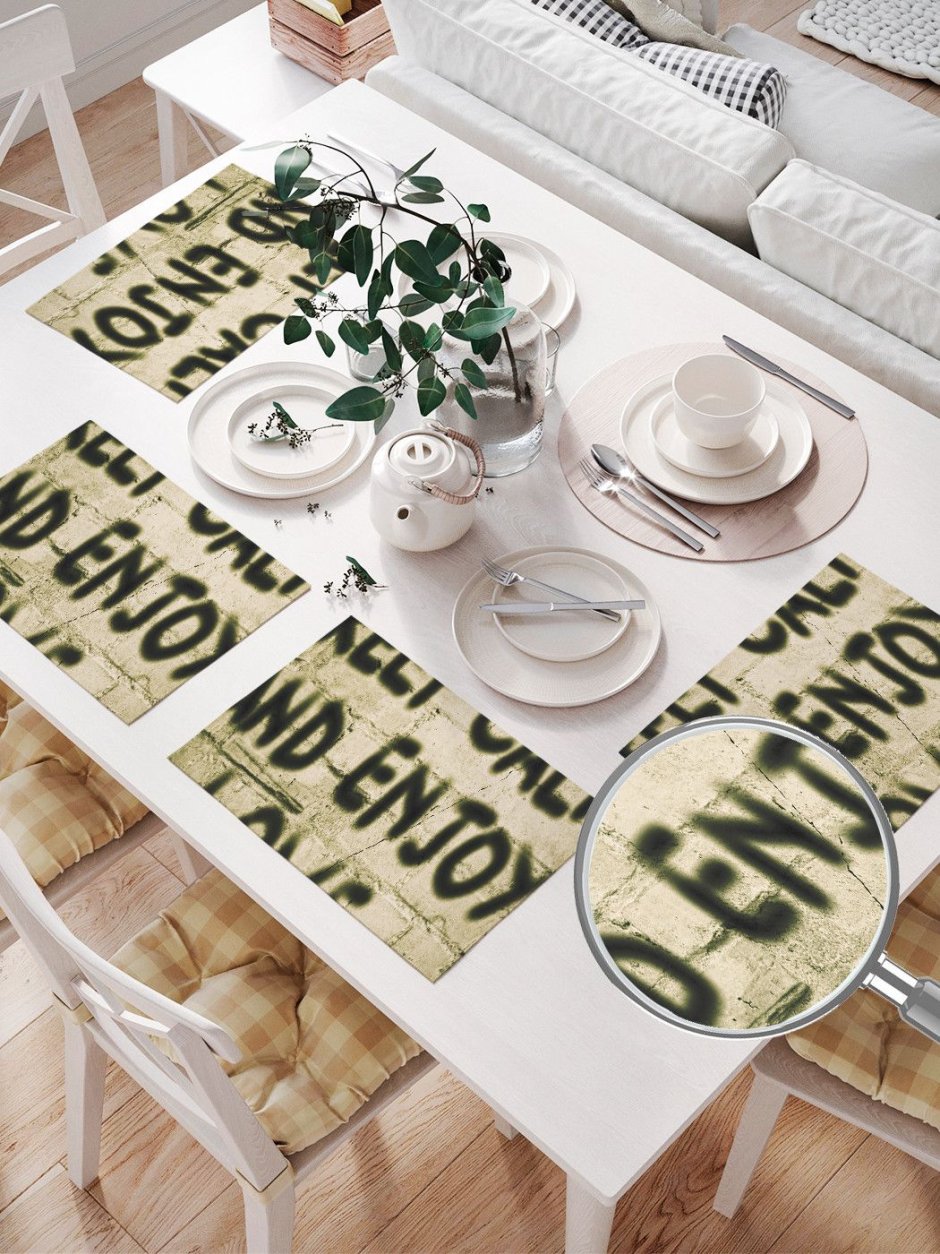 Плейсмат красный