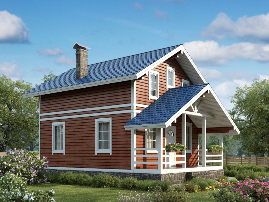 Каркасный дом 80 м2