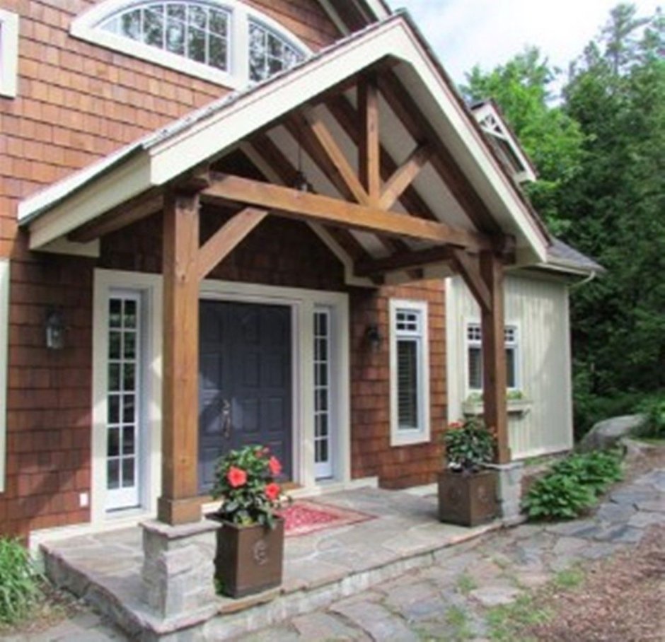 Двухскатное крыльцо