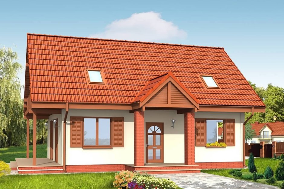 Крыльцо с двухскатной крышей