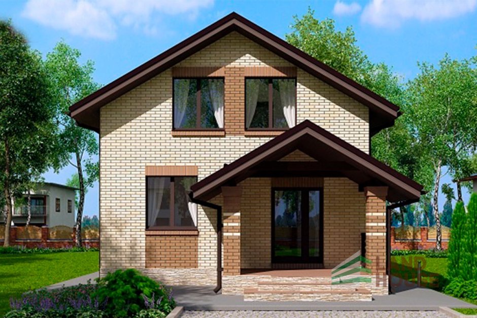 Проекты кирпичных домов с мансардой