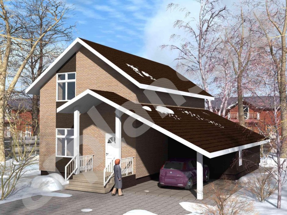 Веранда к дому из бруса