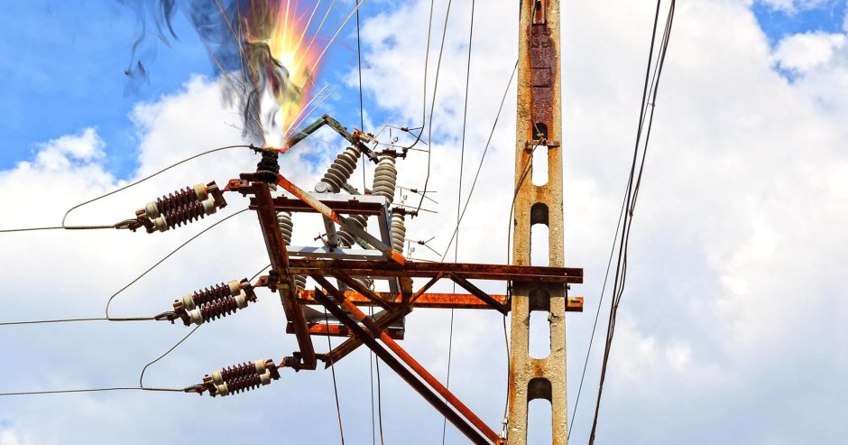 Якорная опора воздушной линии электроснабжения