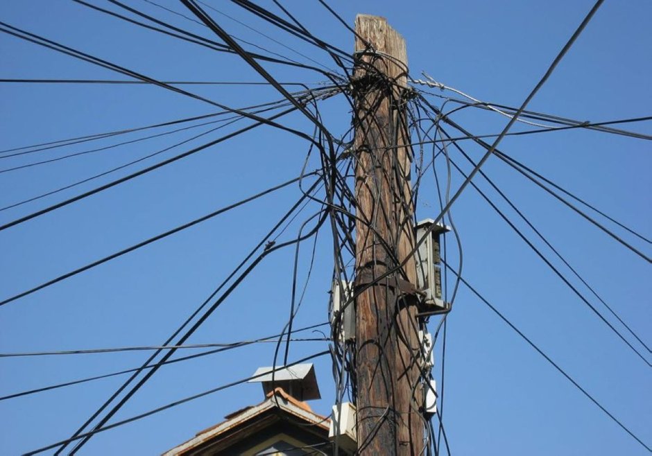 Схема монтажа ввода СИП кабеля