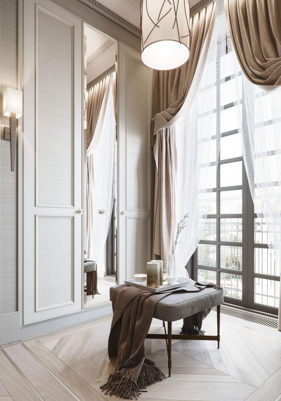 Анфиладные двери в интерьере