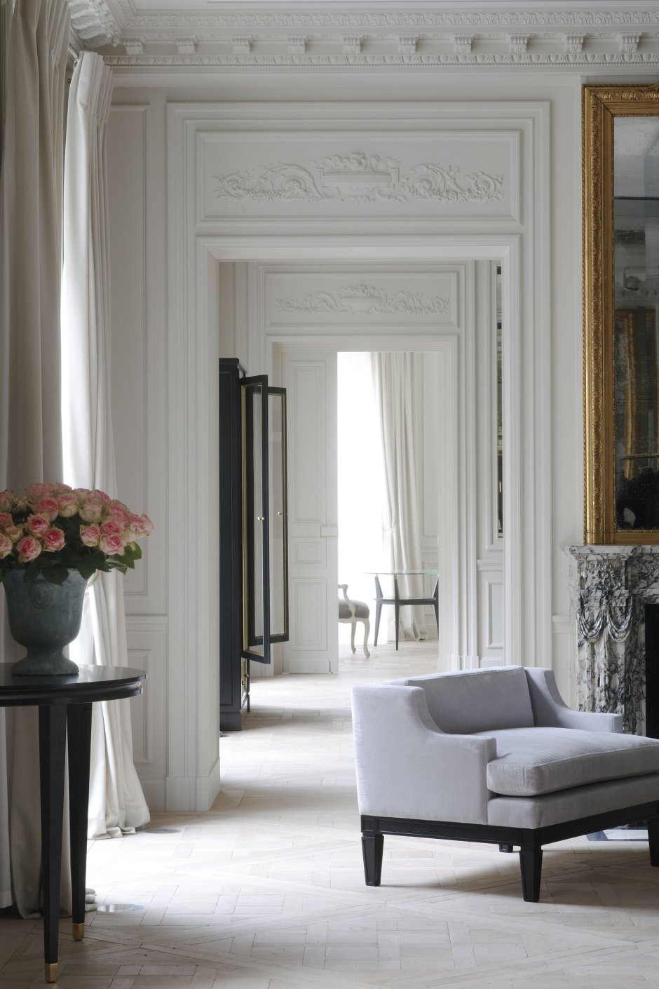 Анфиладные планировка в современной квартире