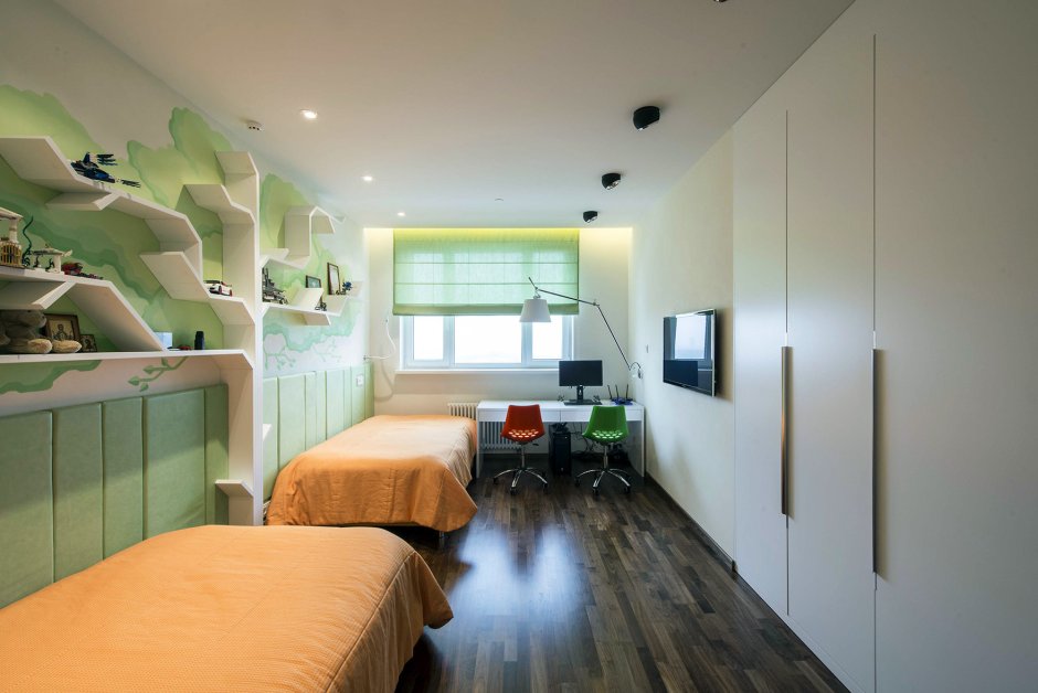 Планировка комнаты для двоих подростков