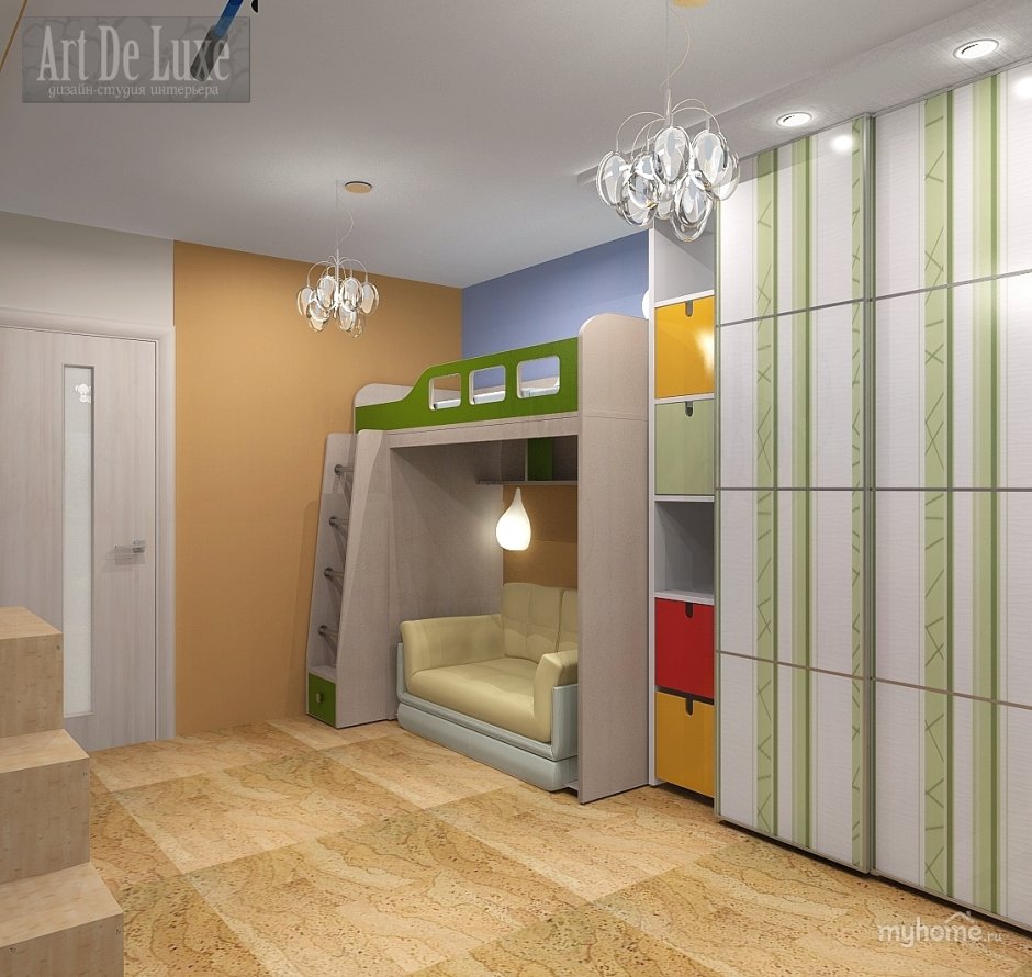 Совмещенные детские комнаты