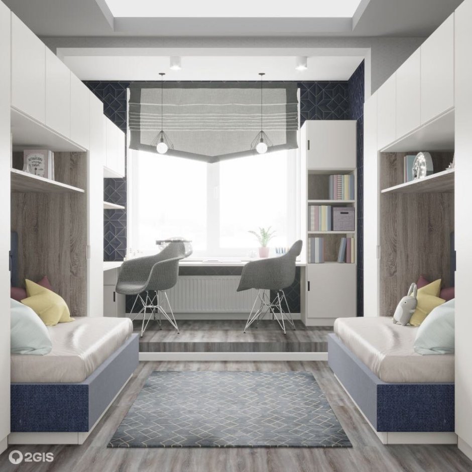 Комната для двойняшек мальчиков