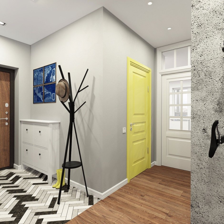 Серая прихожая