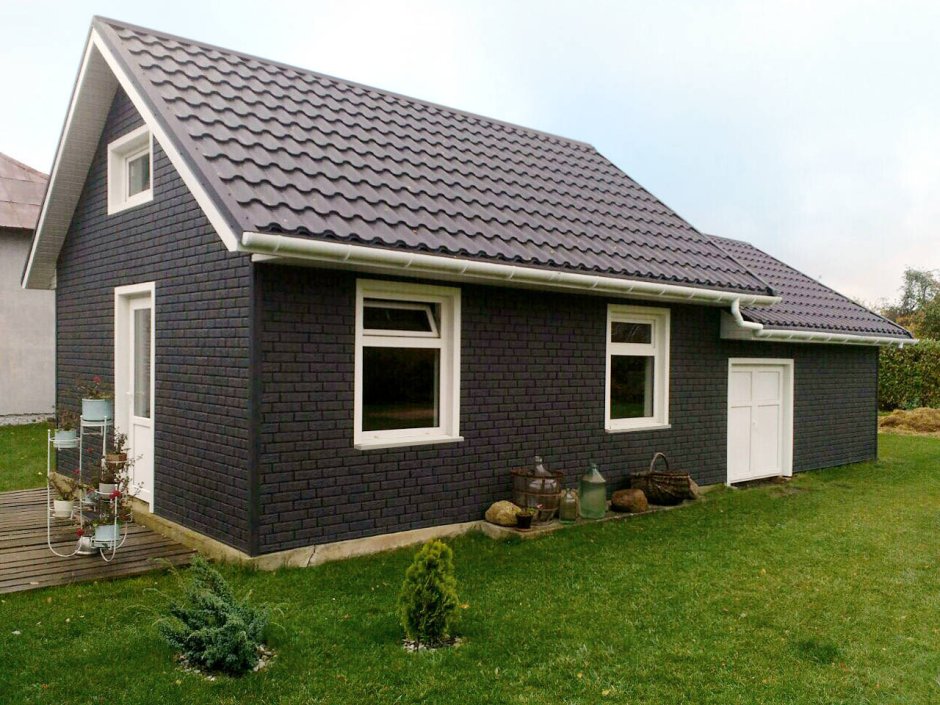 Стоун Хаус кирпич графитовый