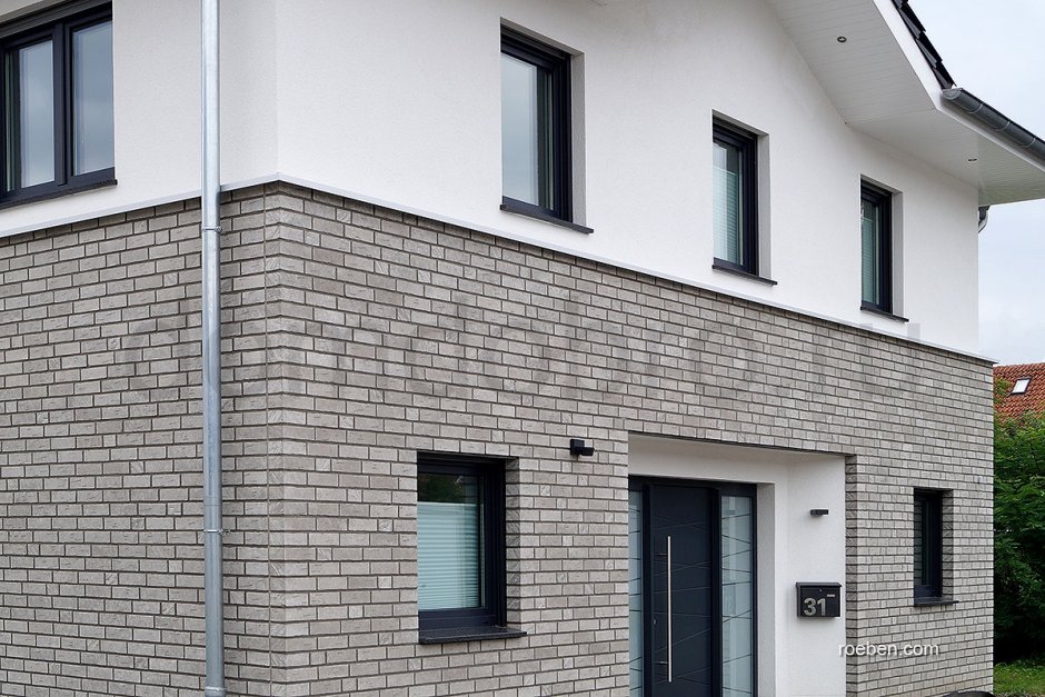 Клинкерный кирпич Roben Aarhus weissgrau