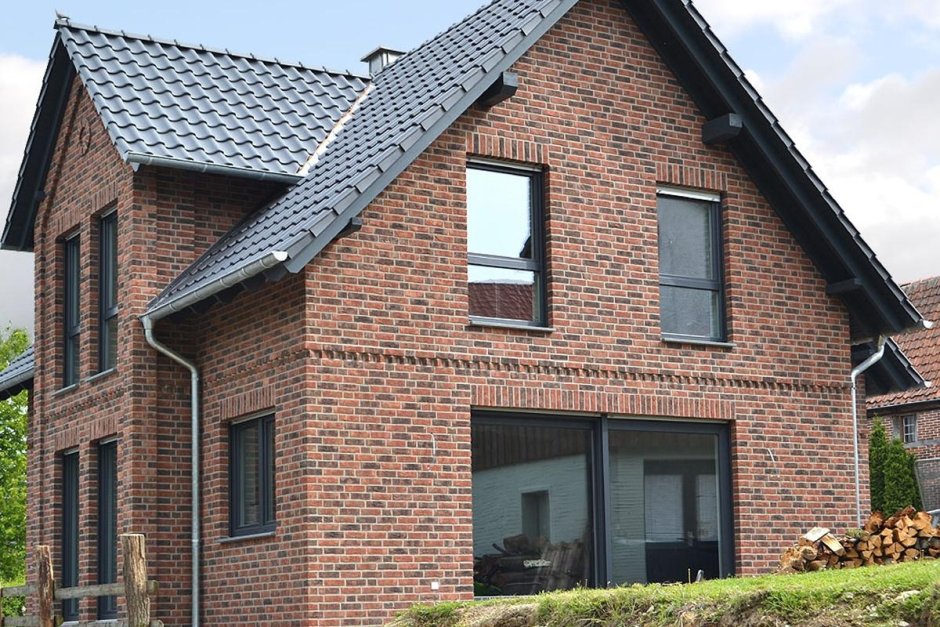 Кирпич ручной формовки Roben Formback Graphit-bunt