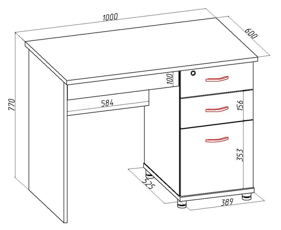 Письменный стол ВАСКО ПС 40-03