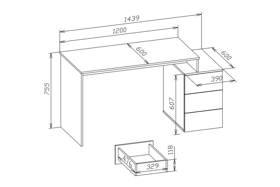 Компьютерный стол хофф Оксфорд