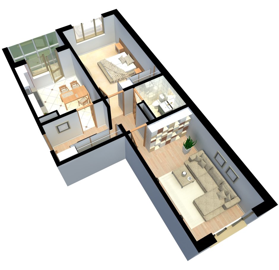 Планировка пик двушка распашонка 69 м2