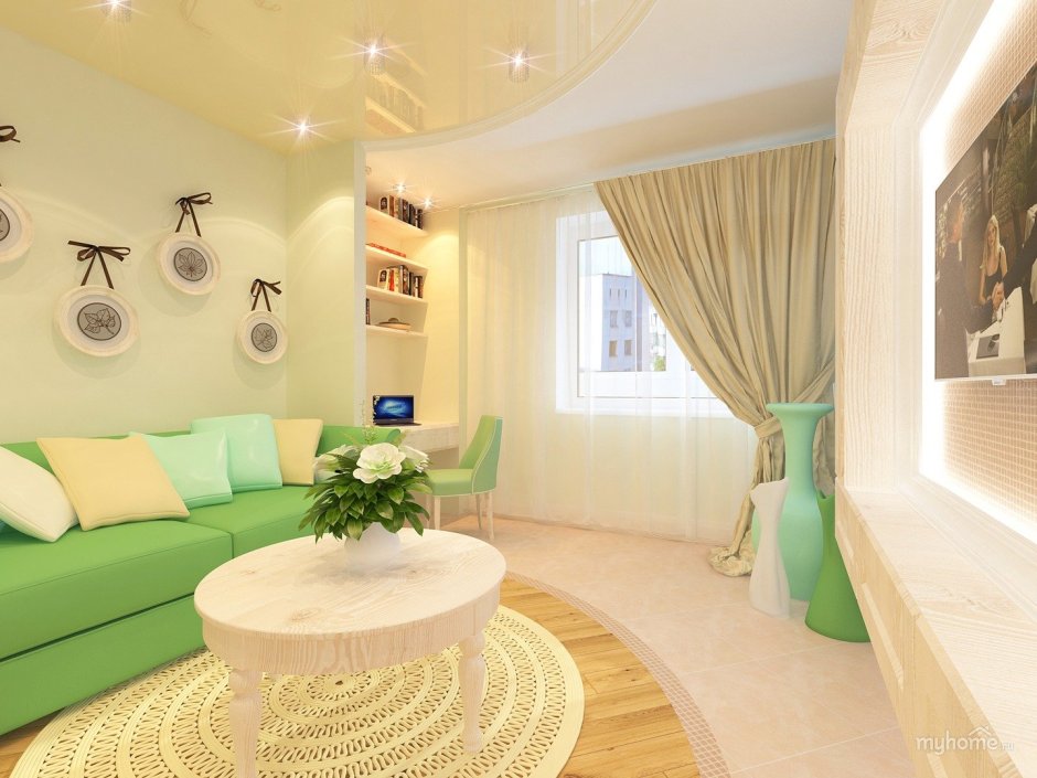 Интерьер двухкомнатной распашонки