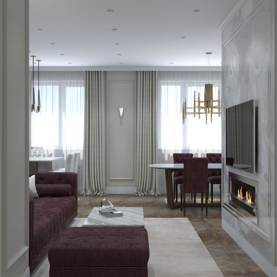 Интерьер квартиры распашонки