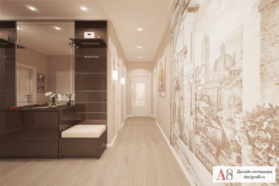 Прихожая в двушке распашонке