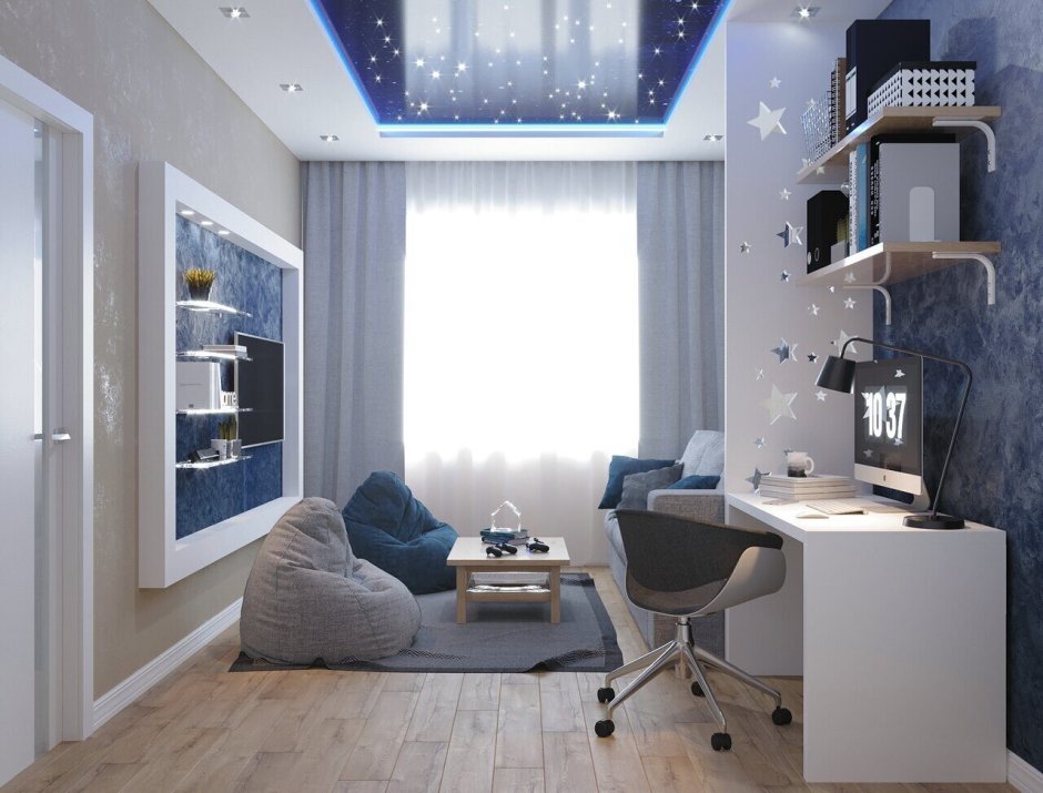 Детская с рабочим местом у окна