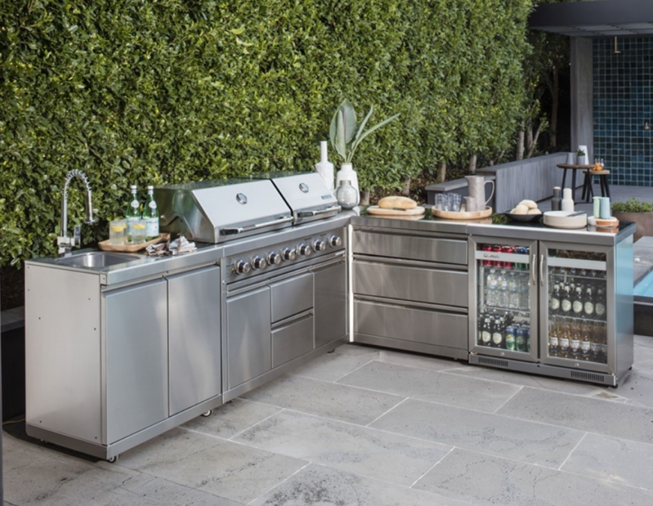 Летняя кухня из нержавейки