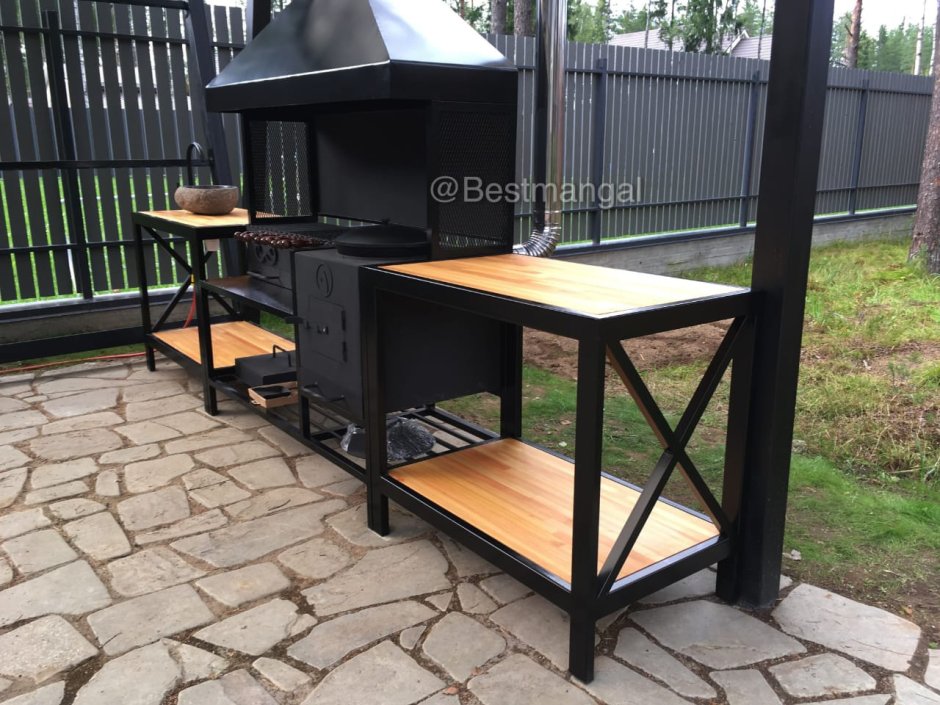 Мангал в стиле лофт
