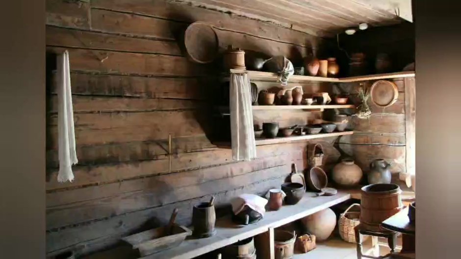 Витославлицы внутри избы