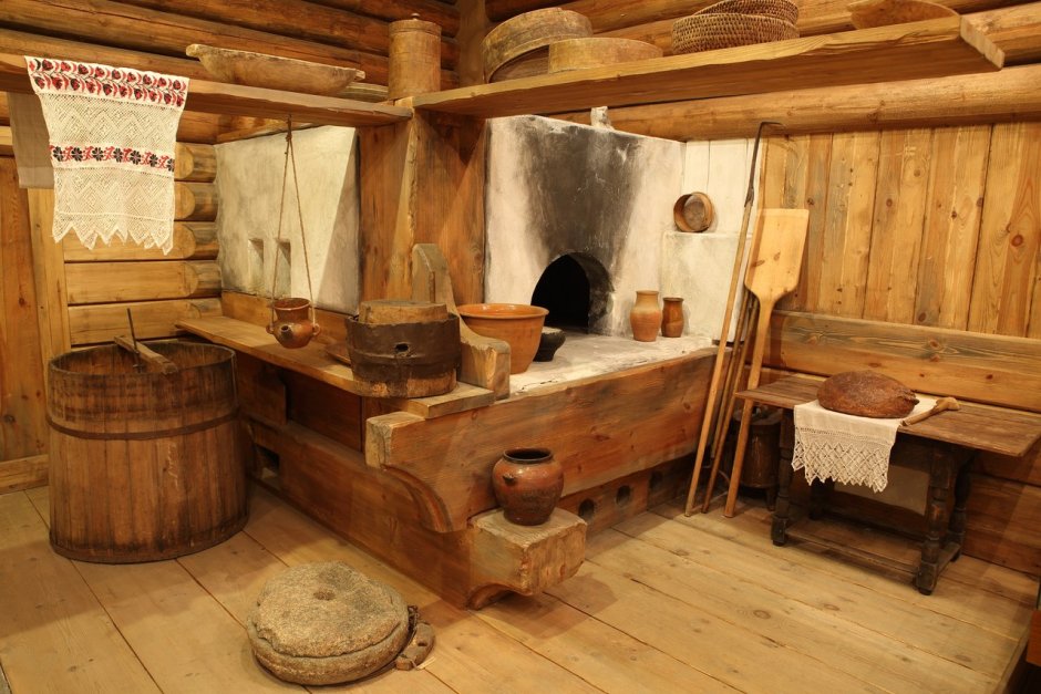 Стол и лавки для бани из дуба