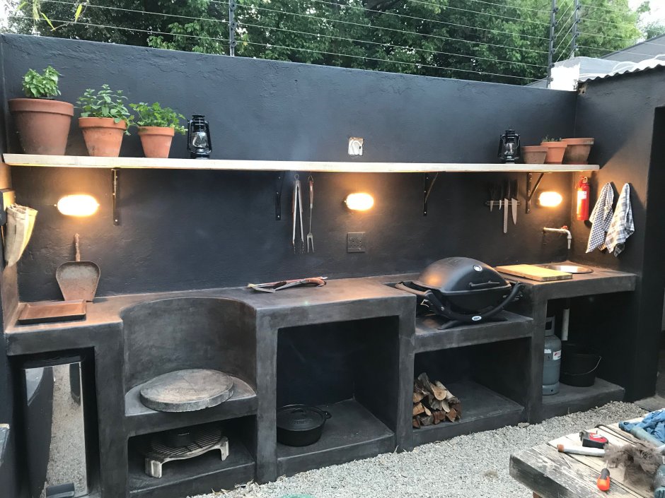 Кухни лофт уличные для дачи