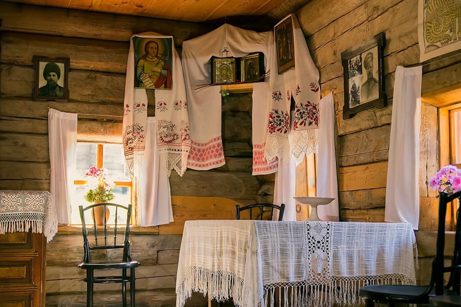 Русская изба Горница