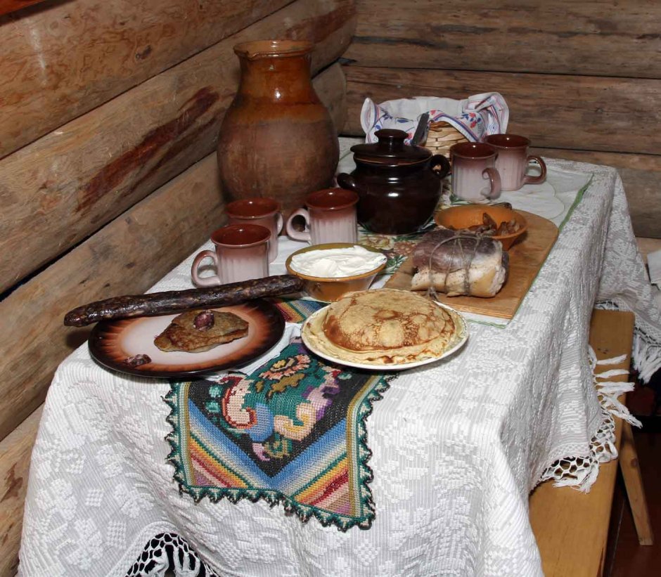 Карл Иванович Кольман интерьер русской избы