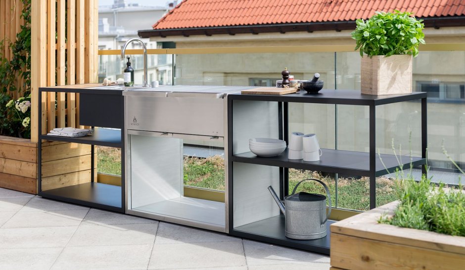 Мебель для летней кухни из нержавейки