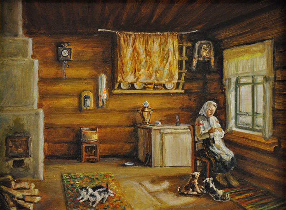 Половики в деревенском доме