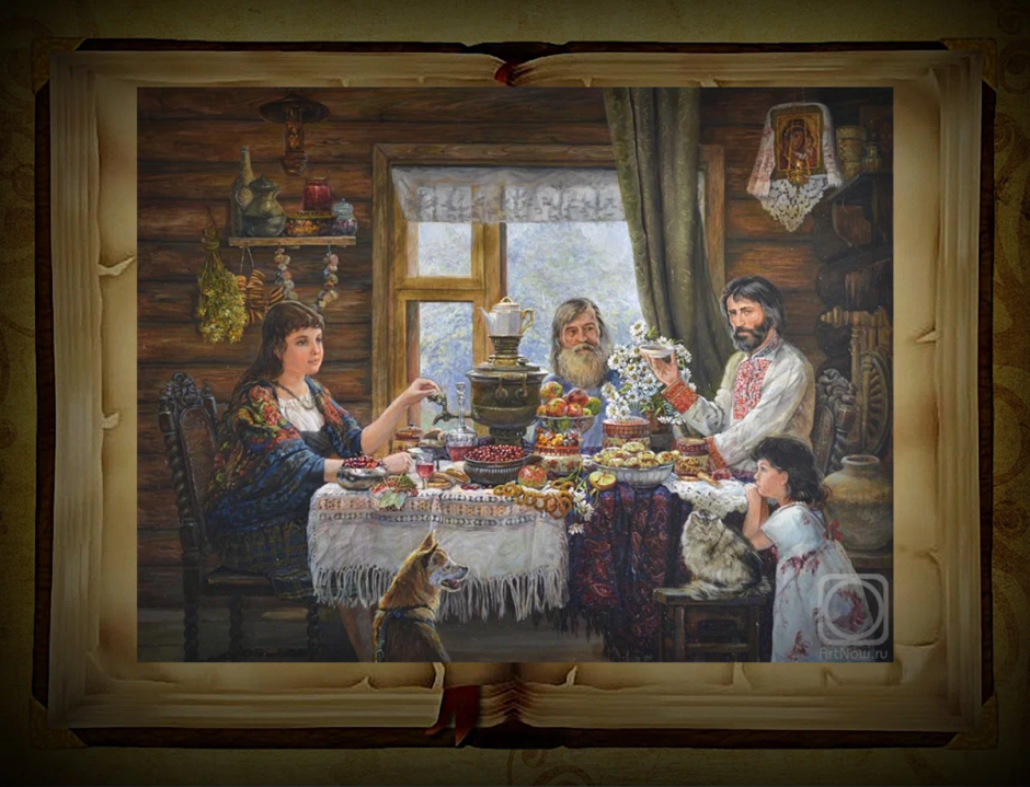 Деревенский дом с печкой