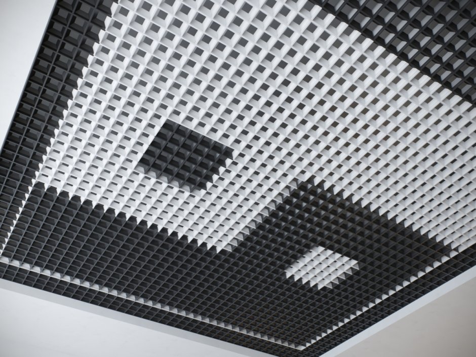 Потолок Грильято пирамидальный