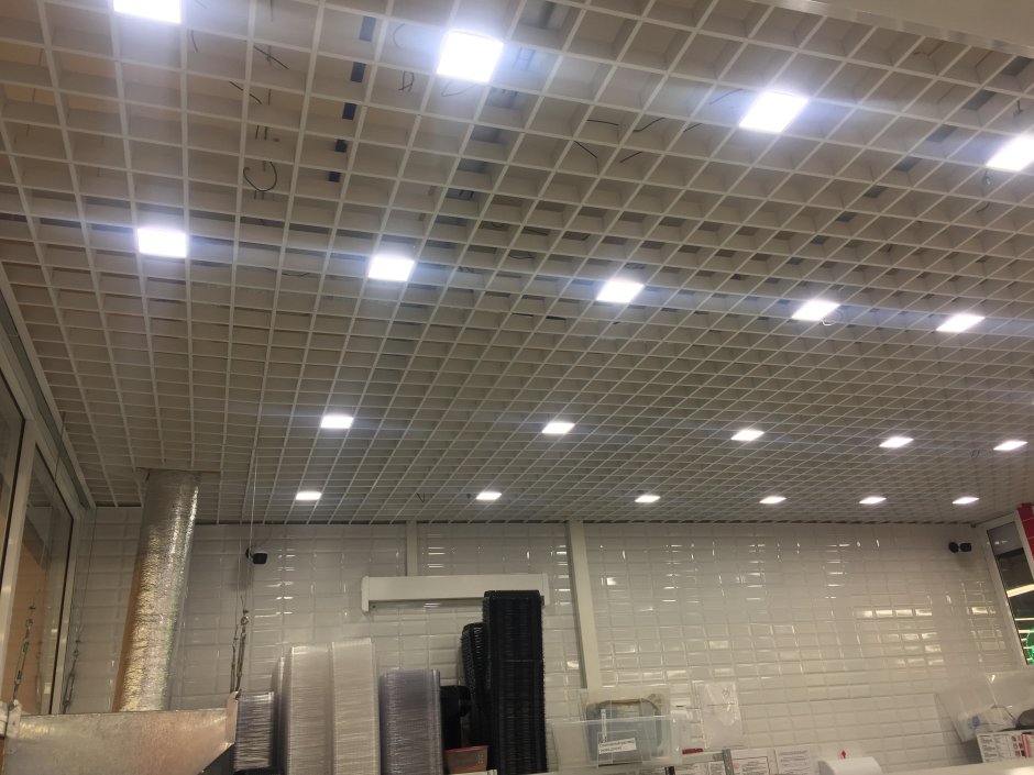 Светильник Грильято Домино 100х100