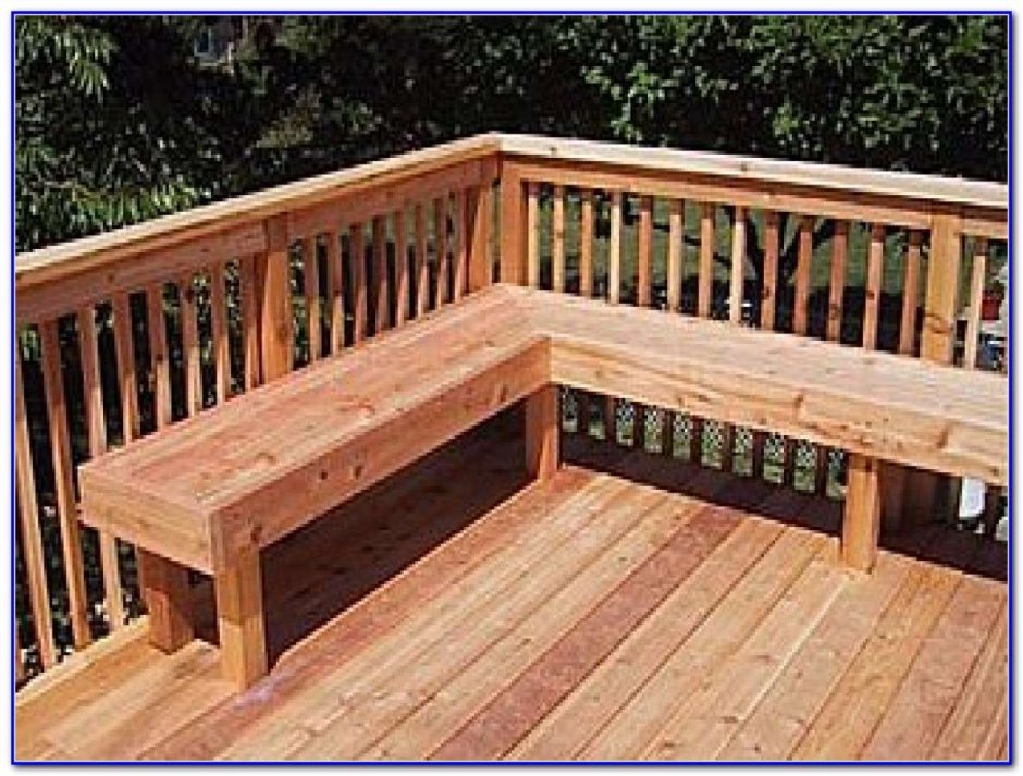 Угловые скамейки на веранду