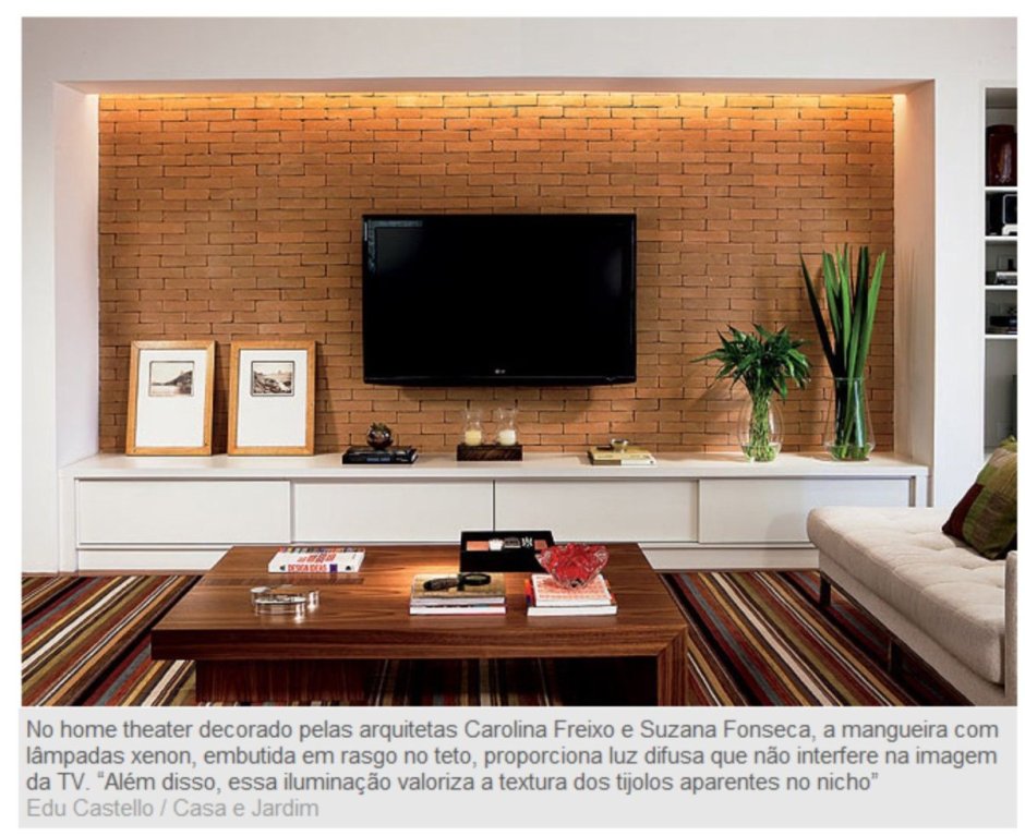 Декор вокруг телевизора