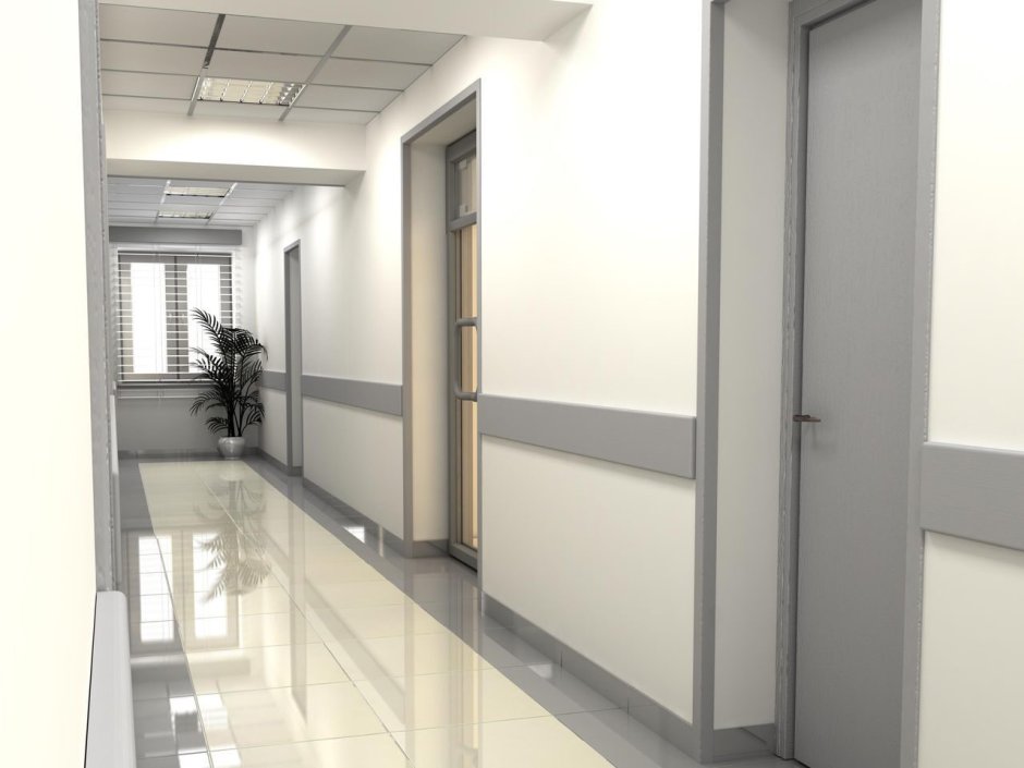 Коридор офисного здания