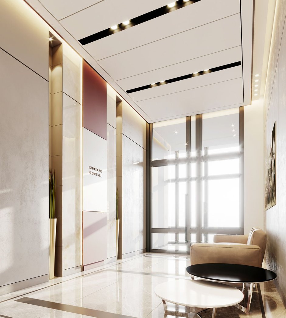 Residential Complex Lobby Interior Design