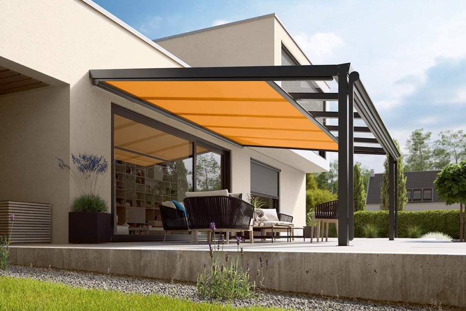 Пергола с маркизой